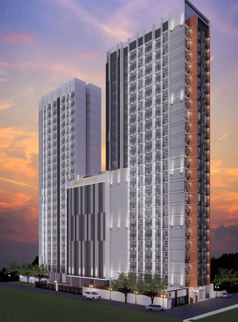 Nirmiti Seasons Tower B evening render